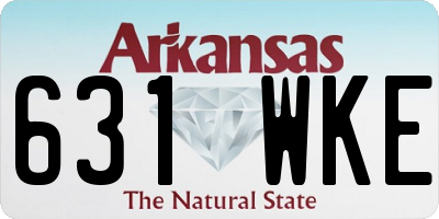AR license plate 631WKE