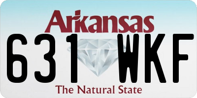 AR license plate 631WKF