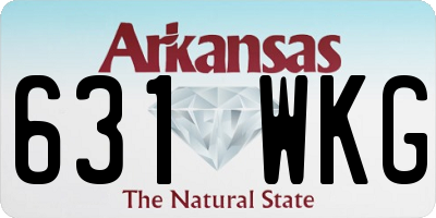 AR license plate 631WKG