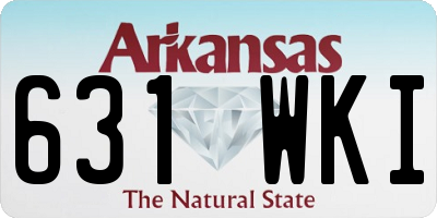 AR license plate 631WKI