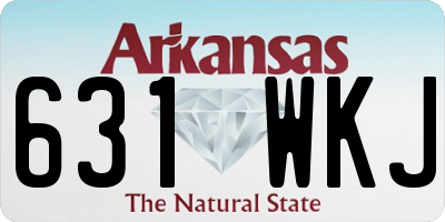 AR license plate 631WKJ