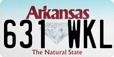 AR license plate 631WKL