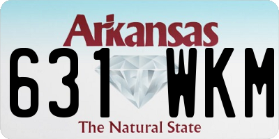 AR license plate 631WKM