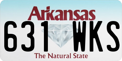 AR license plate 631WKS