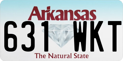 AR license plate 631WKT