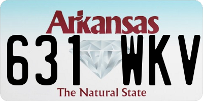 AR license plate 631WKV