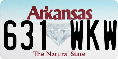AR license plate 631WKW