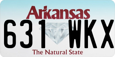 AR license plate 631WKX