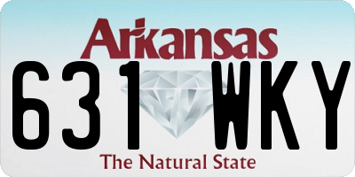 AR license plate 631WKY