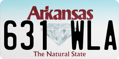 AR license plate 631WLA