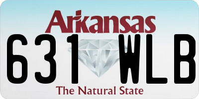 AR license plate 631WLB