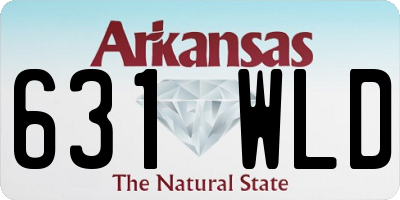 AR license plate 631WLD