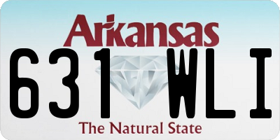 AR license plate 631WLI
