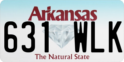 AR license plate 631WLK