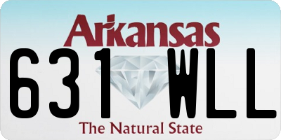 AR license plate 631WLL