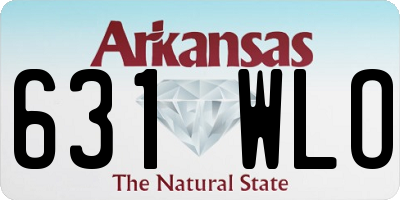 AR license plate 631WLO