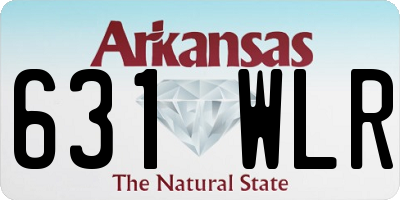 AR license plate 631WLR