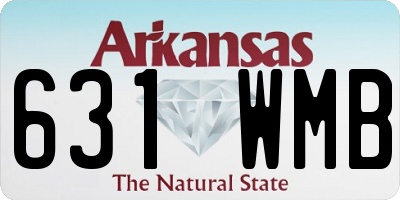 AR license plate 631WMB