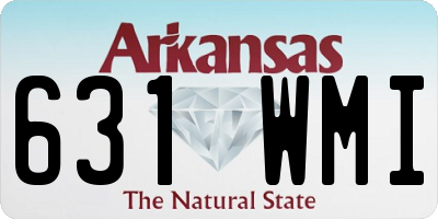 AR license plate 631WMI