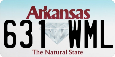 AR license plate 631WML