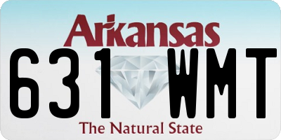 AR license plate 631WMT