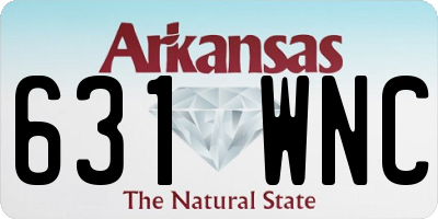 AR license plate 631WNC