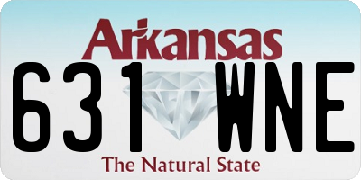 AR license plate 631WNE