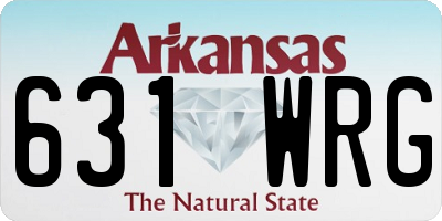 AR license plate 631WRG