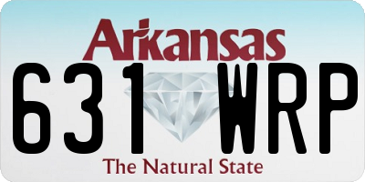 AR license plate 631WRP