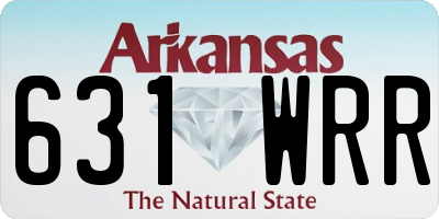 AR license plate 631WRR