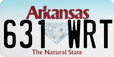 AR license plate 631WRT