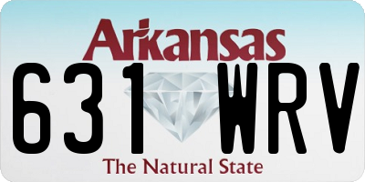 AR license plate 631WRV