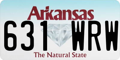 AR license plate 631WRW
