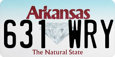 AR license plate 631WRY