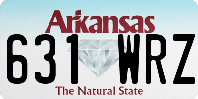 AR license plate 631WRZ