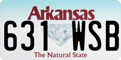 AR license plate 631WSB