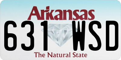 AR license plate 631WSD