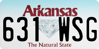 AR license plate 631WSG