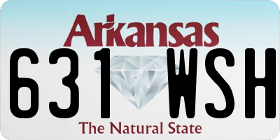 AR license plate 631WSH