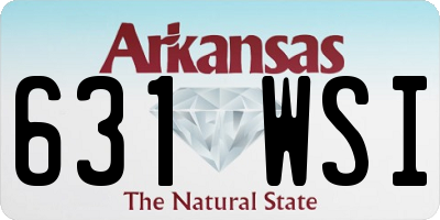 AR license plate 631WSI
