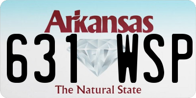 AR license plate 631WSP