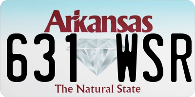 AR license plate 631WSR