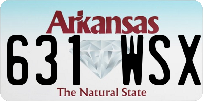 AR license plate 631WSX