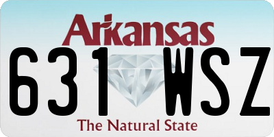 AR license plate 631WSZ