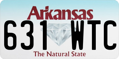 AR license plate 631WTC