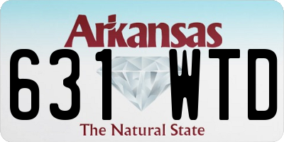 AR license plate 631WTD