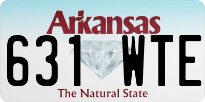 AR license plate 631WTE