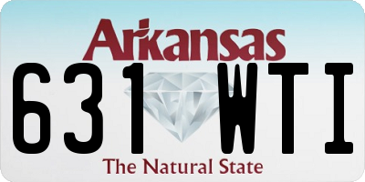 AR license plate 631WTI