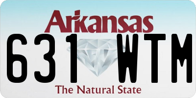 AR license plate 631WTM