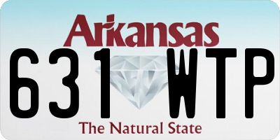 AR license plate 631WTP